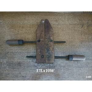 Antique Wooden Carpentry/Woodworking Clamp decor 10"